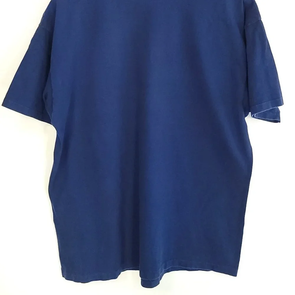 Vintage Florida Graphic T-Shirt Men's XL Navy Blue Hanes Beefy T Distressed - Picture 8 of 12